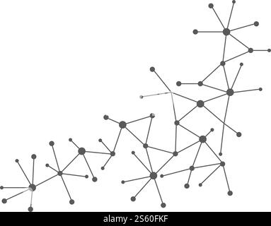 Molecular ilustration vector icon template Stock Vector