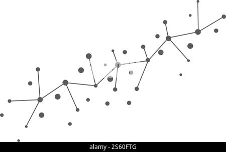 Molecular ilustration vector icon template Stock Vector