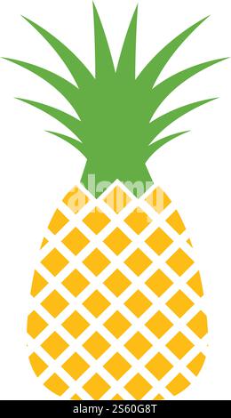 Pineapple logo ilustration vector template Stock Vector