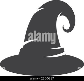 Wizard cap carachter logo vector template Stock Vector