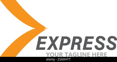Express logo vector ilustration vector template Stock Vector