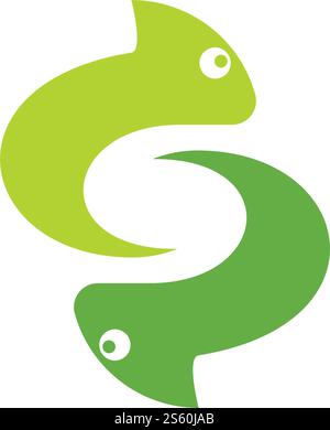 chameleon logo vector illustration template Stock Vector