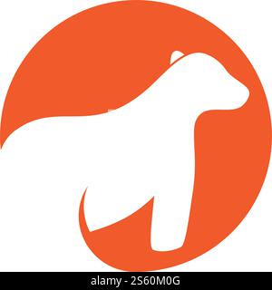 Bear logo ilustration vector template Stock Vector