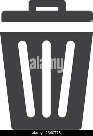Trash basket icon vector ilustration design Stock Vector