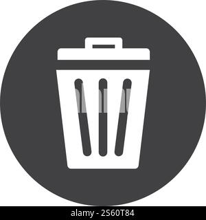 Trash basket icon vector ilustration design Stock Vector