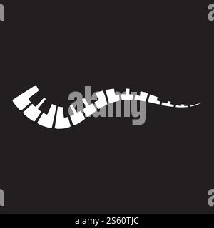Piano icon vector ilustration template Stock Vector
