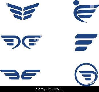 Wing logo and symbol vector ilustration Stock Vector