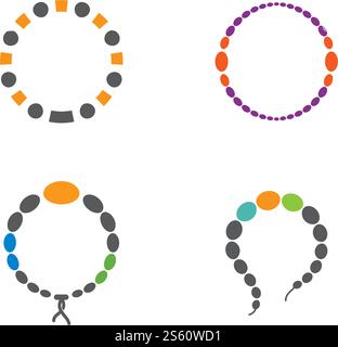 Bracelet icon ilustration vector template Stock Vector