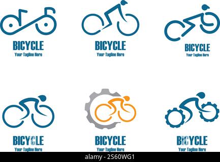 Bicycle logo vector ilustration template Stock Vector