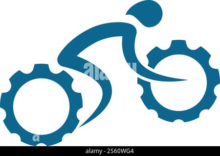 Bicycle logo vector ilustration template Stock Vector
