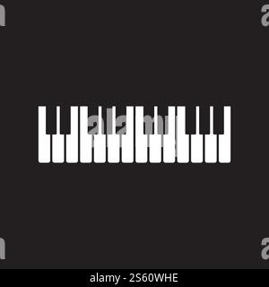 Piano icon vector ilustration template Stock Vector
