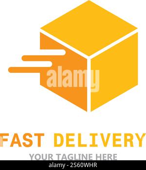 Fast Delivery logo ilustration vector Stock Vector