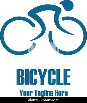 Bicycle logo vector ilustration template Stock Vector