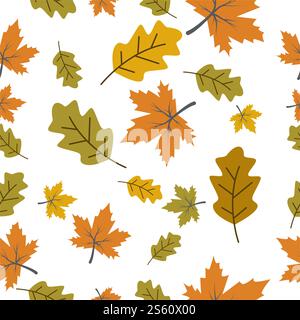 Autumn seamless background wallpeper vector illustration Stock Vector