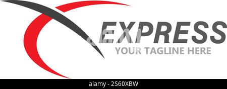 Express logo vector ilustration vector template Stock Vector