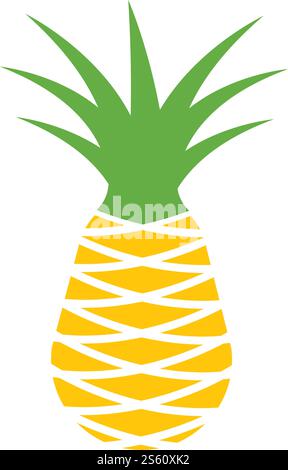 Pineapple logo ilustration vector template Stock Vector