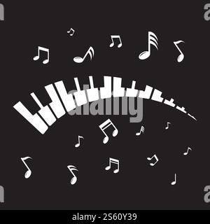 Piano icon vector ilustration template Stock Vector