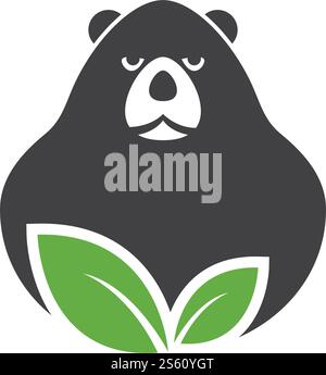 Bear logo ilustration vector template Stock Vector