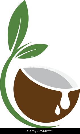 Coconut fruits vector ilustration design Stock Vector