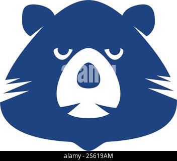 Bear logo ilustration vector template Stock Vector