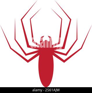 spider ilustration logo vector template Stock Vector