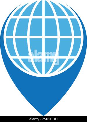Globe technology ilustration logo icon vector template Stock Vector