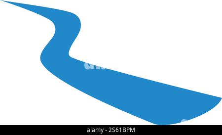 River Logo ilustration vector template Stock Vector