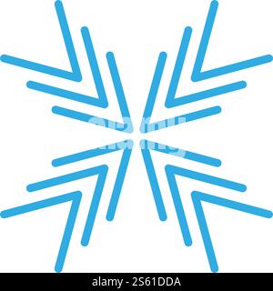 Snowflakes Logo ilustration vector Template Stock Vector