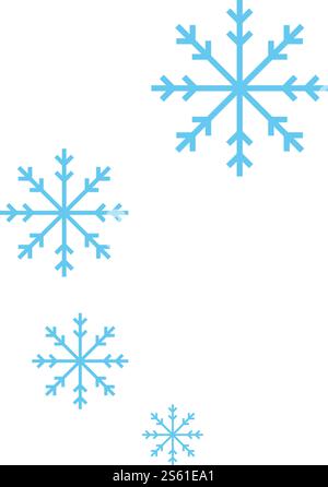 Snowflakes Logo ilustration vector Template Stock Vector
