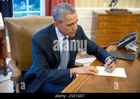 President Barack Obama. (Official White House Photo). IMAGE WITH RESTRICTIONS, see the Additional Info field Stock Photo