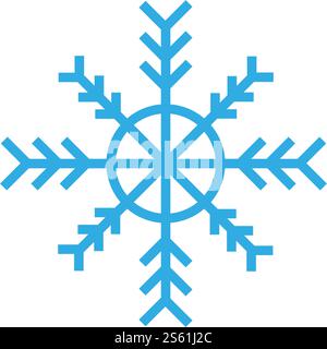 Snowflakes Logo ilustration vector Template Stock Vector
