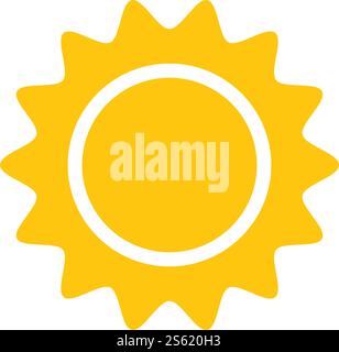 sun ilustration logo vector icon template Stock Vector