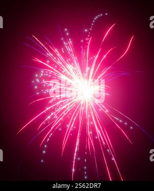Firework Explosion Stock Photo