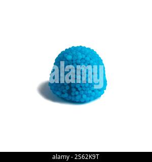 Bright blue with sprinkles isolated on white background front view Stock Photo