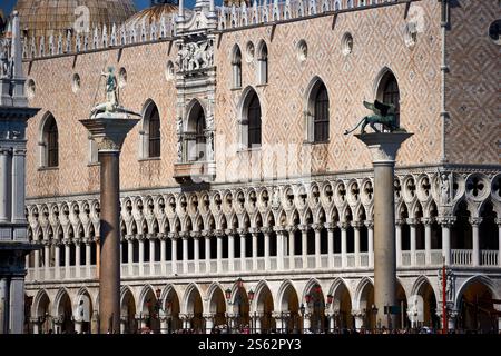Architectural Beauty of St. Mark's Square in Venice, Italy on a Sunny Day Stock Photo