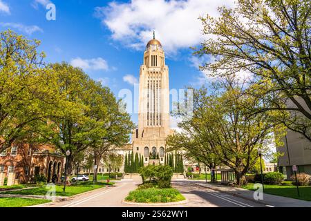 Lincoln, Nebraska, USA at the State Capitol. Stock Photo