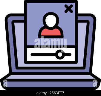Webinar icon. Outline webinar vector icon for web design isolated on white background. Webinar icon, outline style Stock Vector