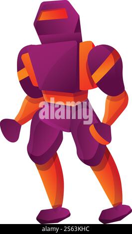 Robot icon. Cartoon of robot vector icon for web design isolated on white background. Robot icon, cartoon style Stock Vector