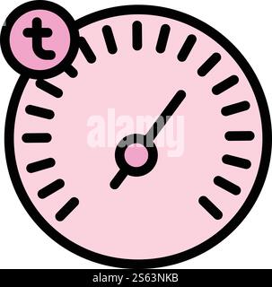 Car dashboard icon. Outline car dashboard vector icon for web design isolated on white background. Car dashboard icon, outline style Stock Vector
