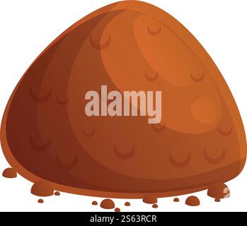 Cocoa powder icon. Cartoon of cocoa powder vector icon for web design ...