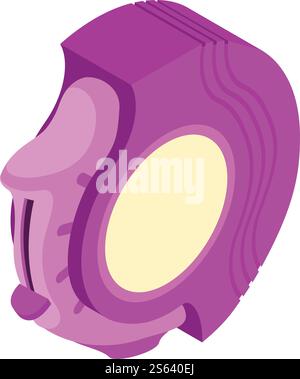 Health inhaler icon. Isometric of health inhaler vector icon for web design isolated on white background. Health inhaler icon, isometric style Stock Vector