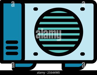 Conditioner equipment icon. Outline conditioner equipment vector icon for web design isolated on white background. Conditioner equipment icon, outline style Stock Vector