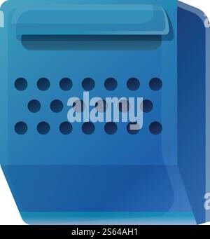 Empty mailbox icon. Cartoon of empty mailbox vector icon for web design isolated on white background. Empty mailbox icon, cartoon style Stock Vector