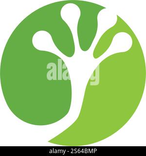 Frog Logo Template vector illustration design Stock Vector