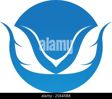 Wing logo symbol vector ilustration Stock Vector