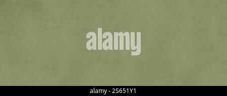 khaki green concrete wall background. Blank banner wallpaper. Empty khaki green concrete wall background Stock Photo