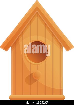 Classic bird house icon. Cartoon of classic bird house vector icon for web design isolated on white background. Classic bird house icon, cartoon style Stock Vector