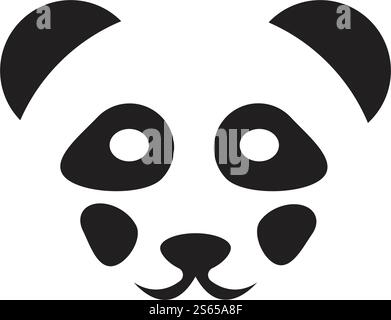 Panda ilustration logo vector icon template Stock Vector
