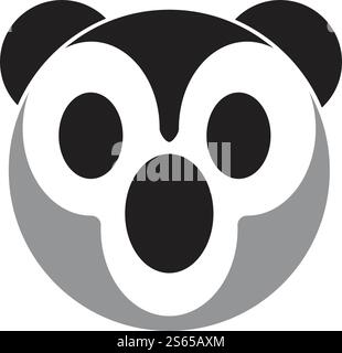 Panda ilustration logo vector icon template Stock Vector