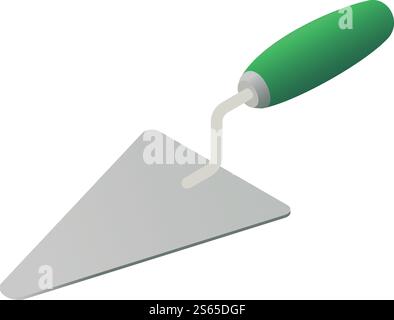 Trowel icon. Isometric of trowel vector icon for web design isolated on white background. Trowel icon, isometric style Stock Vector